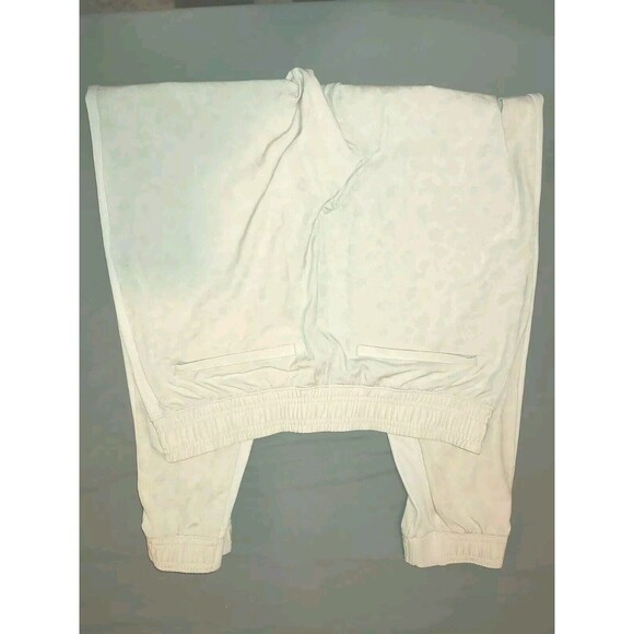 Athleta Pants Women's Size 8 Ivory Camo Brooklyn Textured Jogger Tapered - Picture 3 of 10